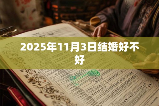2025年11月3日结婚好不好 2025年11月3日结婚好不好