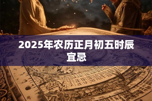2026年农历正月初五时辰宜忌
