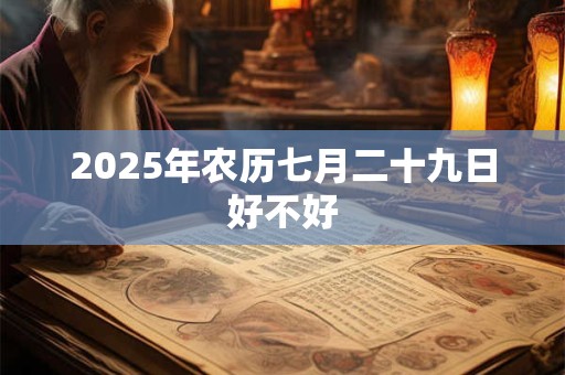 2025年农历七月二十九日好不好 2025年农历七月二十九日好不好