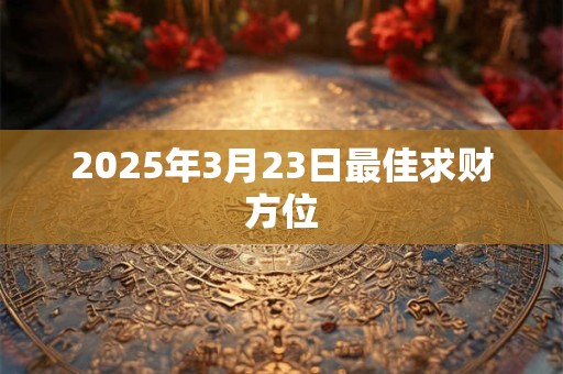 2025年3月23日最佳求财方位 2025年3月23日最佳求财方位