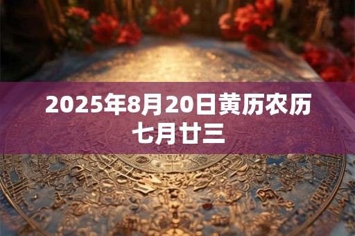 2025年8月20日黄历农历七月廿三 2025年8月20日黄历农历七月廿三