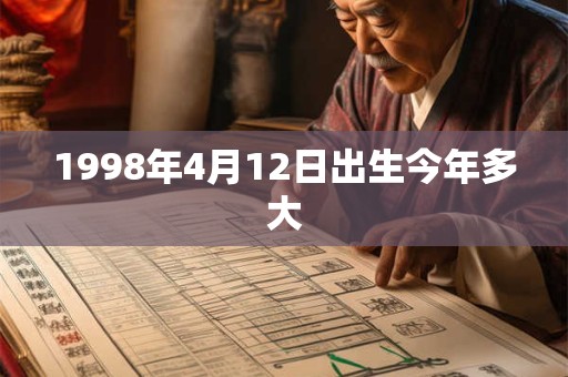 1998年4月12日出生今年多大 1998年4月12日出生今年多大