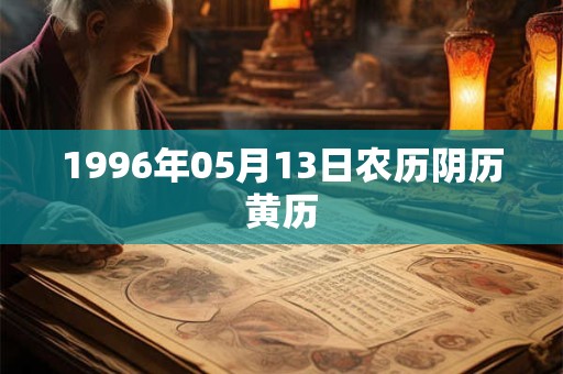 1996年05月13日农历阴历黄历 1996年05月13日农历阴历黄历