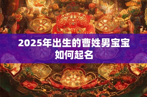 2025年出生的曹姓男宝宝如何起名 2025年出生的曹姓男宝宝如何起名