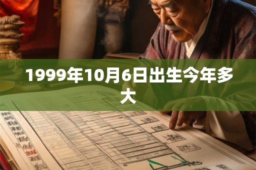 1999年10月6日出生今年多大 1999年10月6日出生今年多大