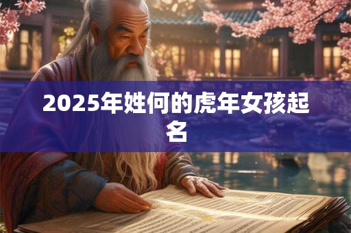 2025年姓何的虎年女孩起名