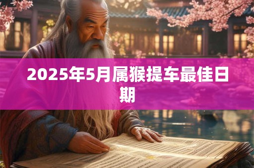 2025年5月属猴提车最佳日期 2025年5月属猴提车最佳日期