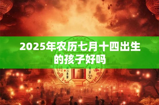 2025年农历七月十四出生的孩子好吗 2025年农历七月十四出生的孩子好吗