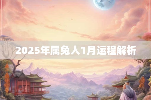 2025年属兔人1月运程解析 2025年属兔人1月运程解析
