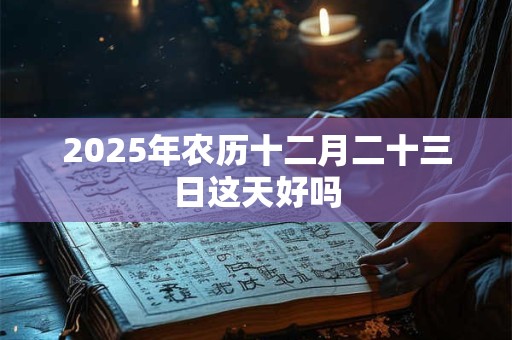 2025年农历十二月二十三日这天好吗 2025年农历十二月二十三日这天好吗