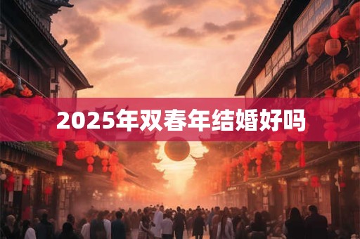2025年双春年结婚好吗 2025年双春年结婚好吗