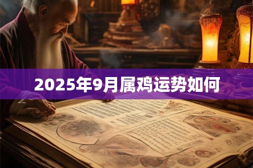 2025年9月属鸡运势如何