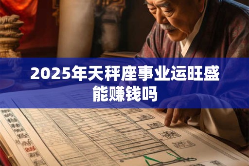 2025年天秤座事业运旺盛能赚钱吗 2025年天秤座事业运旺盛能赚钱吗