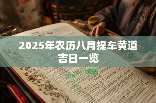 2025年农历八月提车黄道吉日一览 2025年农历八月提车黄道吉日一览