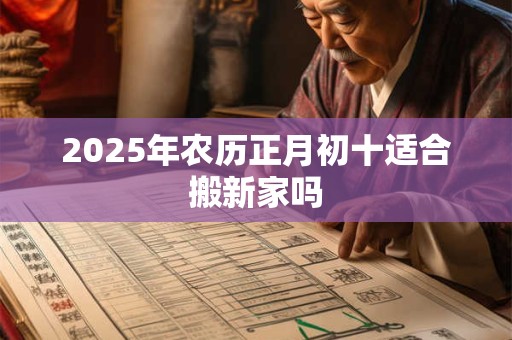 2025年农历正月初十适合搬新家吗