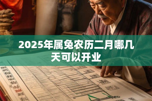 2025年属兔农历二月哪几天可以开业 2025年属兔农历二月哪几天可以开业