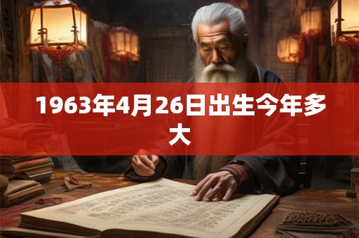 1963年4月26日出生今年多大 1963年4月26日出生今年多大
