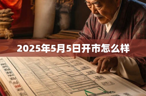 2025年5月5日开市怎么样 2025年5月5日开市怎么样
