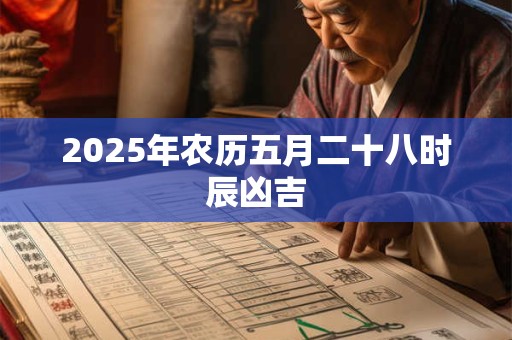 2025年农历五月二十八时辰凶吉 2025年农历五月二十八时辰凶吉