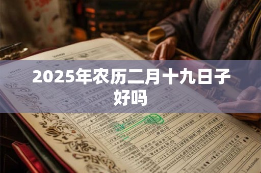 2025年农历二月十九日子好吗