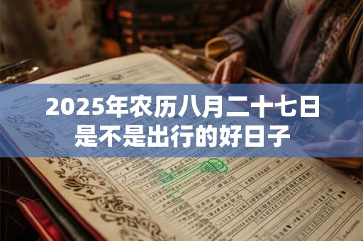2025年农历八月二十七日是不是出行的好日子 2025年农历八月二十七日是不是出行的好日子