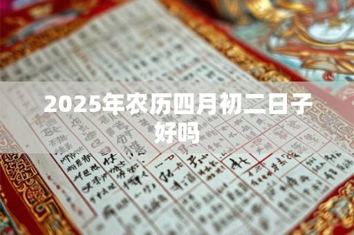 2026年农历四月初二日子好吗 2026年农历四月初二日子好吗