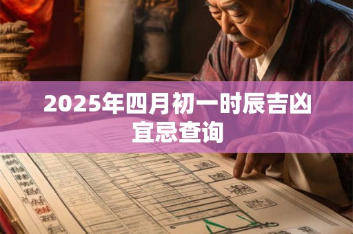 2025年四月初一时辰吉凶宜忌查询 2025年四月初一时辰吉凶宜忌查询
