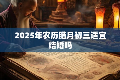 2025年农历腊月初三适宜结婚吗 2025年农历腊月初三适宜结婚吗