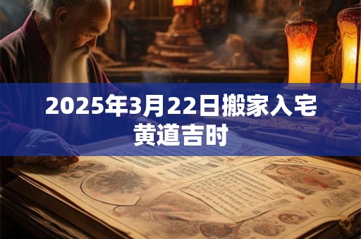 2025年3月22日搬家入宅黄道吉时