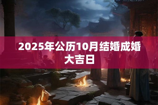 2025年公历10月结婚成婚大吉日 2025年公历10月结婚成婚大吉日