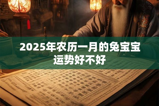 2025年农历一月的兔宝宝运势好不好 2025年农历一月的兔宝宝运势好不好
