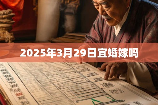 2025年3月29日宜婚嫁吗 2025年3月29日宜婚嫁吗