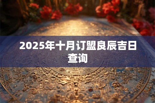 2025年十月订盟良辰吉日查询 2025年十月订盟良辰吉日查询