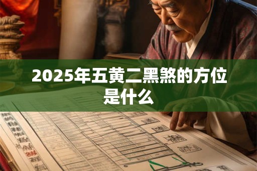 2025年五黄二黑煞的方位是什么 2025年五黄二黑煞的方位是什么
