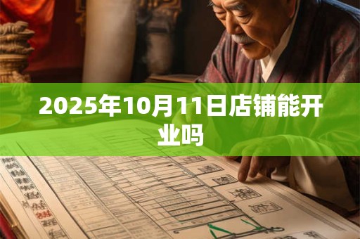 2025年10月11日店铺能开业吗 2025年10月11日店铺能开业吗