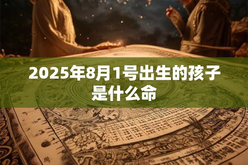 2025年8月1号出生的孩子是什么命