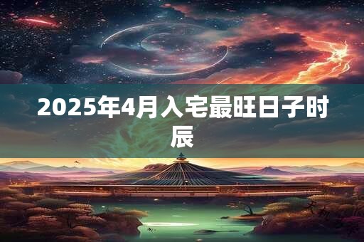 2025年4月入宅最旺日子时辰