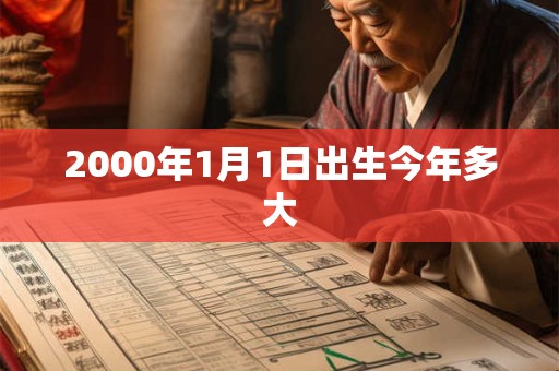 2000年1月1日出生今年多大 2000年1月1日出生今年多大