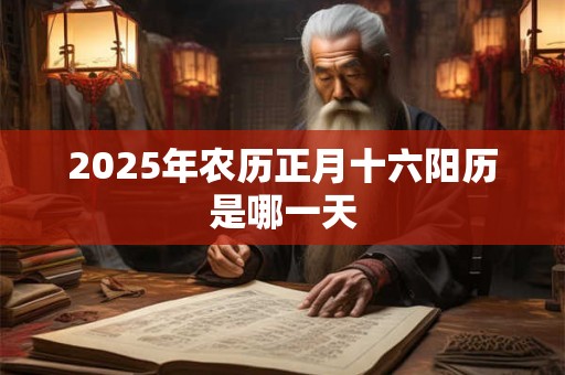 2025年农历正月十六阳历是哪一天 2025年农历正月十六阳历是哪一天