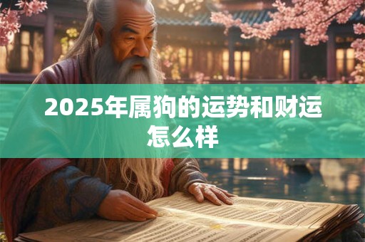 2026年属狗的运势和财运怎么样