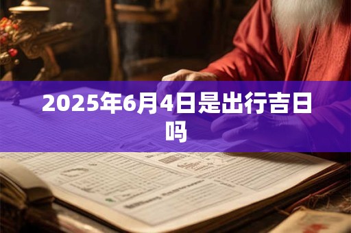 2025年6月4日是出行吉日吗