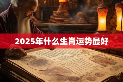 2025年什么生肖运势最好 2025年什么生肖运势最好