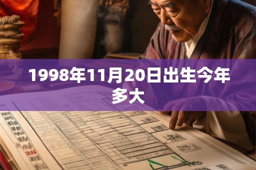 1998年11月20日出生今年多大 1998年11月20日出生今年多大