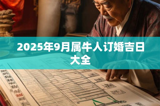 2025年9月属牛人订婚吉日大全 2025年9月属牛人订婚吉日大全