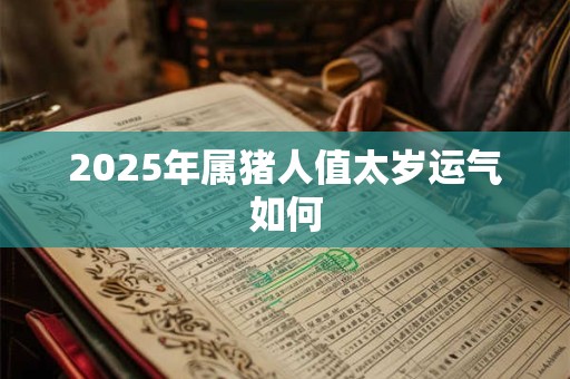2025年属猪人值太岁运气如何 2025年属猪人值太岁运气如何