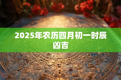 2025年农历四月初一时辰凶吉 2025年农历四月初一时辰凶吉