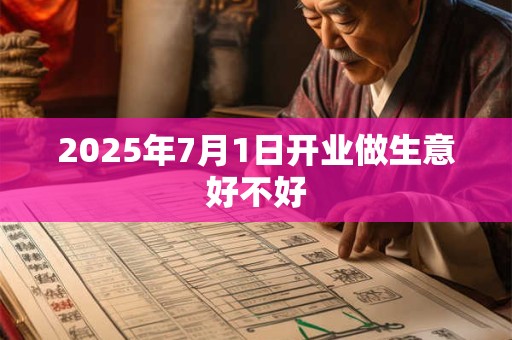 2025年7月1日开业做生意好不好 2025年7月1日开业做生意好不好