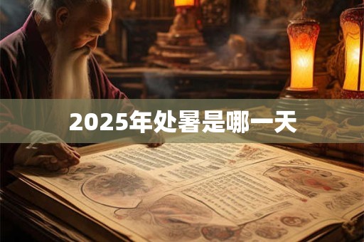 2025年处暑是哪一天 2025年处暑是哪一天