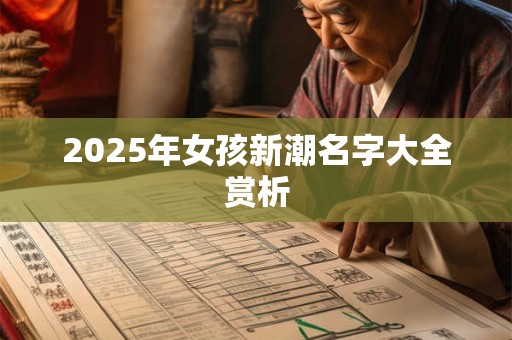 2025年女孩新潮名字大全赏析 2025年女孩新潮名字大全赏析