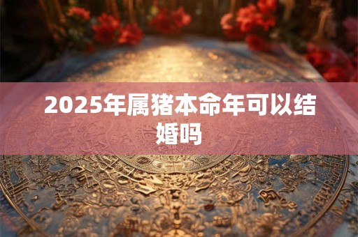 2025年属猪本命年可以结婚吗 2025年属猪本命年可以结婚吗